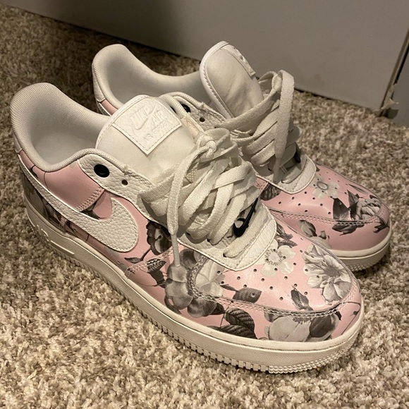 nike air force floral rose